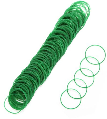 400 Stück Gummibänder Grüne Gummis 38mm Durchmesser Gummiringe Naturkautschuk Elastische Robuste gummiband Haushaltsgummi für Haare, Stifte, Katapulte, Rechnungen, Bankpapier, Bürobedarf