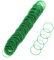 Rubber Bands Green Rubber Elastic Bands 400PcsThick Natural Rubber Bands Heavy Duty Strong Elastic Bands for Tie Dye, Hair Home, Pens, Crab,Catapults, Bills, Bank Paper, Office Supplies(38mm)