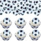 Gyufise 50Pcs Edible Soccer Balls Cupcake Toppers Ball Cupcake Picks Football Cake Decorations for Sport Theme Baby Shower Kids Birthday Party Cake Supplies