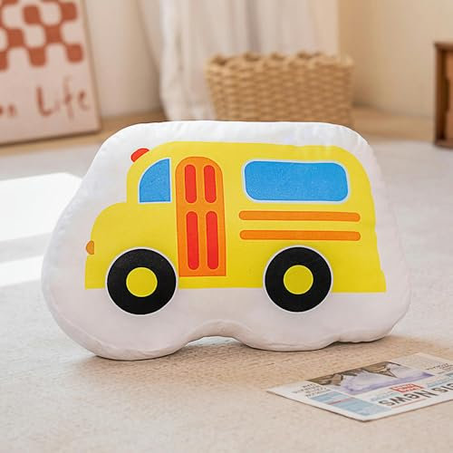 mzDxLy Cartoon Auto Kissen, Kissen, Bagger, Kinder Plüschtiere, Puppengeschenke, Geburtstagsgeschenke, 55CM 1