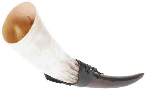 Cabilock 1Set Handmade Horn Mug Ox Drinking Cup for Wine and Beer Decorative Goblet for Home Decor Lightweight and Artistic Design for Friends and Family