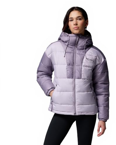 Columbia Damen Pike Lake 3 Kapuzenjacke Hooded Puffer Jacket Lavender Pearl Shale Purple XS