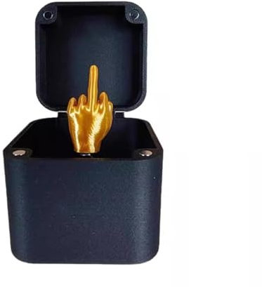 Mittelfinger Geschenk Box Fun Streich Geschenk, Spoof Hand Prank Pop up Geschenk mit Box, Beunruhigende Mittelfinger Prank Geschenk, Mittelfinger in Einer Box Kreative Geschenke für Erwachsene