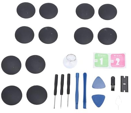 12pcs Laptop Rubber Feet, Anti Slip Bottom Case Rubber Feet Replacement for A1278 13in, A1286 15in, A1297 17in, Laptop Feet Dot with Tool Kit