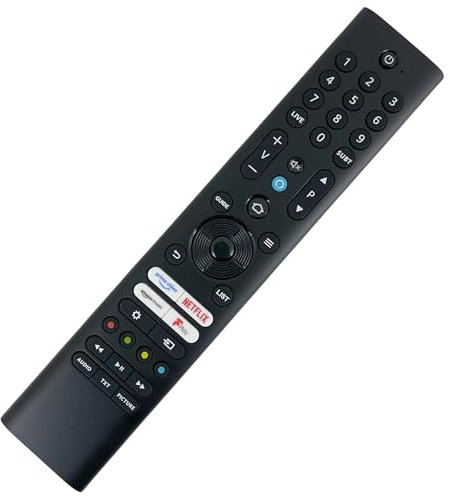 Genuine Replacement TV Remote Control For Finlux RC45198 Compatible With 50MU24F 55MU24F 65MU24F Ultra 4K Fire LED with Voice
