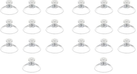 Rinteea 20 Ventouses de 40 mm avec Vis et Écrou Moleté, Ventouse avec Filetage, Ventouses pour Plateau de Table en Verre