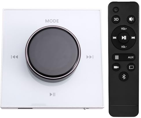 Pesfehhy 86 Hi-FI Professionnel Intelligent Mural Stéréo Contrôleur de Musique de Fond Bluetooth Mini Amplificateur Mural Blanc