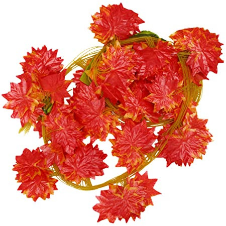 COLLBATH 30stücke Grüne Blattranke Schlingpflanze Haustiernestranke Große Ranke Deko Party Fake Vine Für Zuhause Balkon