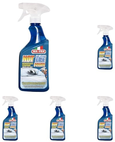 Ma-Fra Not Ice Power, Deghiacciante Liquido ad Effetto Immediato, Facile e Veloce da Utilizzare, Adatto per Ogni Genere di Vetro e Cristallo Auto, Non Unge, Scioglie Ghiaccio e Neve, Formato 500ml