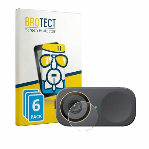 BROTECT 6 Stück Schutzglas für Insta360 Link 2C Pro (Linse) Schutzfolie Panzer Folie Glas[Extrem Kratzfest 9H, Anti-Fingerprint, Ultra-Transparent]