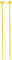 FUZEAU - 8846 - Paire de mailloches ou baguettes pour Carillon pianot' rouge - En plastique jaune - L. 30 cm