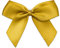 Italian Options Satin Ribbon Bows Self Adhesive 12-Piece Pack, 5 cm Bow Width, Gold