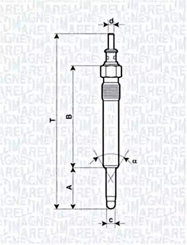 Magneti Marelli 062900004304 Glühkerze
