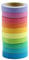 Qpower Rouleaux de Ruban washi pour Scrapbooking, Lot de 10, Multicolore