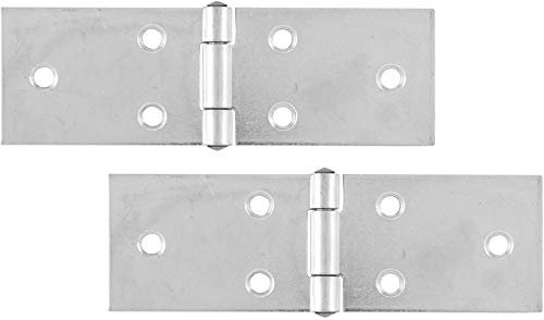 SECOTEC Scharnier breit 32x100 mm | Stahl verzinkt | Tischband nach DIN 7957 | 2 Stück