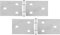 SECOTEC Scharnier breit 32x100 mm | Stahl verzinkt | Tischband nach DIN 7957 | 2 Stück