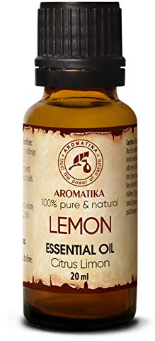 Zitronenöl 20ml - Citrus Limon - Italien - Natürlich & Reine Ätherisches Öl - für Guten Schlaf - Aromatherapie - Aroma Diffuser - Raumduft