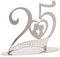 dekora 305062 Hochzeitsdeko | Cake Topper Hochzeit-25, 25. Hochzeitstag