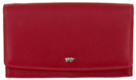 BRAUN BÜFFEL Geldbörse Golf 2.0 - aus echtem Leder (rot, 9 Fächer, Large)