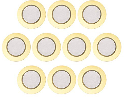 sourcing map 10 STK. Piezoscheiben Akustisch Tonabnehmer Wandler Mikrofon Auslöser CBG Gitarre 35mm