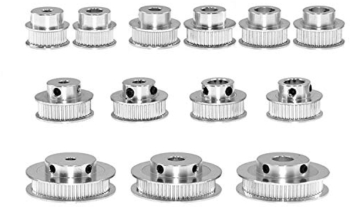 1pcs GT2 Aluminium zahnriemenrad Zahnscheibe 40Zähne Zahnradbohrung 5mm 6,35mm 8mm 10mm 12mm Aluminium Zahnrad Zahnbreite Bandbreite 6mm für 3D-Drucker Reprap (40 Zähne Innenloch 10mm)