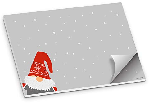 itenga Tischset Platzset Wichtelbande aus Papier I DIN A3 50 Blatt I ideal als Tischdeko oder Gedeckunterlage an Weihnachten oder der Vorweihnachtszeit
