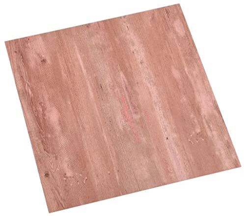 vidaXL 55x PVC-Fliesen Selbstklebend Vinyl-Fliesen Bodenbelag Vinylboden Laminat Dielen Laminatboden Fußboden Fliese Wohnzimmer 5,11m² Rot
