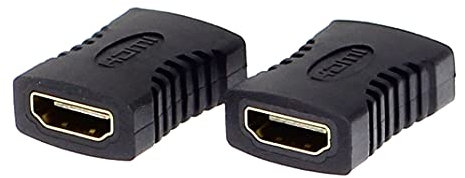 Reulin 2 Pack Of HDMI Joiner Coupler - Gold Internal Plating Connectors, Connecting HDMI Cables, Ultra HD/4K/1080p