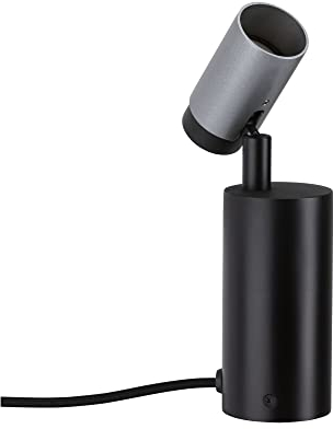 Paulmann 79521 Neordic Tischleuchte Runa max. 20 W dimmbar Schwarz, Anthrazit Wohnzimmer Metall Beleuchtungssystem GU10