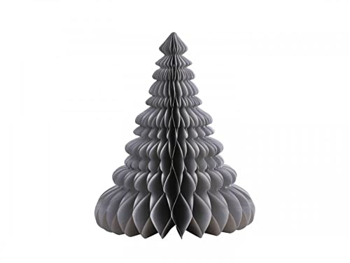 Chic Antique Weihnachtsbaum Aufsteller aus Papier versch. Farben und Größen Christbaum Dekobaum Faltbar (H 50 x Ø 41 cm, French Grey)