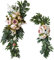 BFYDOAA Pfingstrosen-Girlande, Hochzeitsbogen-Blumen-Set, 2 Stück, künstliche Rosengirlande für Hochzeit, Tischdekoration, Bogenblumen-Dekoration