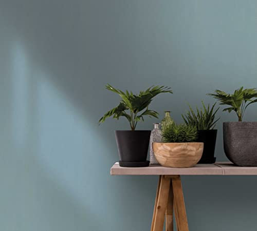 marburg Tapete Blau Uni für Schlafzimmer Wohnzimmer oder Küche Made in Germany 10,05 x 0,70m