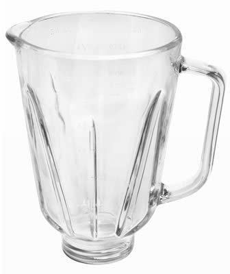 6 Tassen, rund, Glas, kompatibel mit Hamilton Beach Blenders