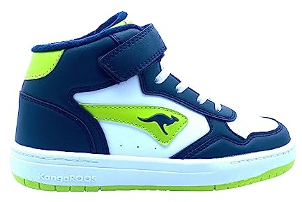 KangaROOS K-cp Jumbo Ev, Sneaker Unisex Kinder, Dk Navy Lime, 35 EU