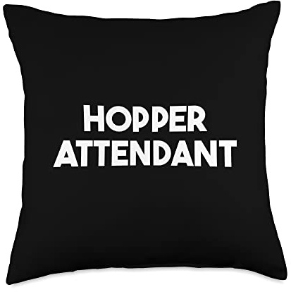 Hopper Attendant Throw Pillow