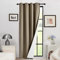 Deconovo Vorhang Verdunklungsvorhang Gardinen mit Ösen Winter Wärmehaltung Dicke Vorhänge Kälteschutz Thermo Raumtrenner Gardine Wärmeisolierend Tür, 240x140(HöhexBreite), Taupe, 1 Stück