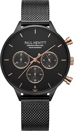PAUL HEWITT Damen-Uhren Analog Solar One Size Schwarz 32023187