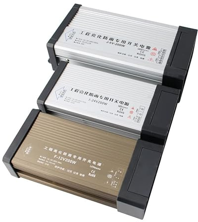 1 2V 500W Fuente de alimentación SMPS 5V 12V 24V 100W 200W 300W 400W 500W 220V for 5V 12V 24V Suministro de energía a Prueba de Lluvia al Aire Libre (Color : 12V 25A 300W)