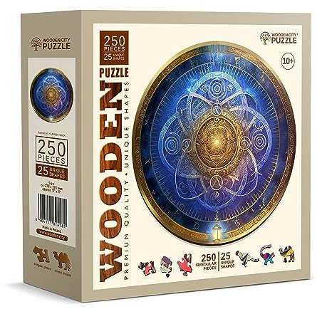 Wooden Puzzle: Blue Zodiac