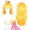 Princess Peach Cosplay-Perücke, 70 cm lang, gelb Perücke, Anime Perücke, Anwendbar auf Weihnachten, Halloween Party, Bar, Konzert Cosplay