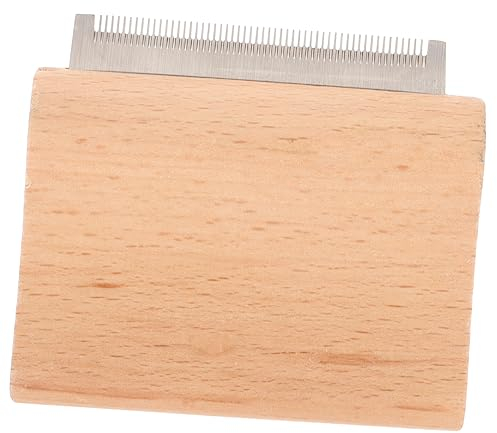 VILLFUL Pferdebürste Aus Holz Reinigungsbürste Werkzeug Pferdehaarbürsten Pferdebürsten Bürste Aus Rosshaar Enthaarungsbürste Viehhaarbürste Rosshaarbürste Bräutigam Metall Kamm Kosmetik