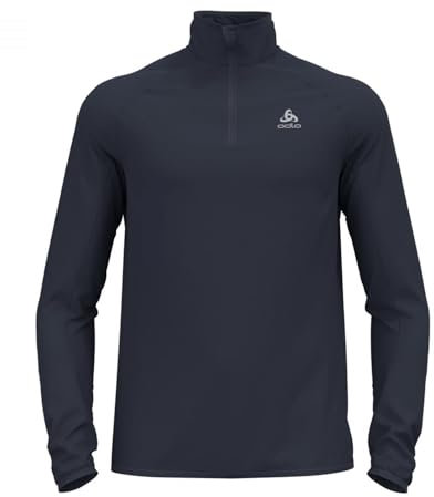 Odlo Herren Langarm Shirt mit Reißverschluss BERRA LIGHT, india ink, M