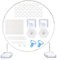 Trintion Round Balloon Arch Kit 5ft (1.5m) Removable Easy to Carry and Reusable Circle Balloon Flower Arch Stand,Balloon Hoop Stand Kit Best Decoration for Party Event