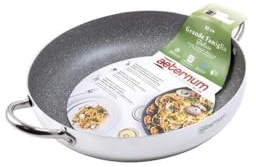 Aeternum Deluxe - Padella per famiglie, 40 cm, colore: Argento/Nero