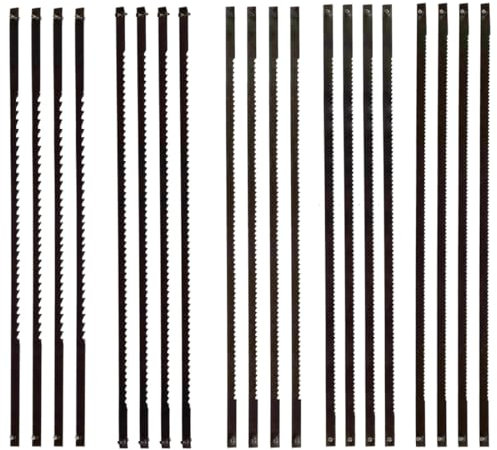 RDNKVB 20pcs Lama per Sega fine 10/14/18/21/24 per Sega da traforo Kit di Accessori compatti Lama per Sega fine per Tagli Profondi nella Lavorazione del Legno