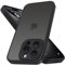 Mootobo for iPhone 15 Pro Max Case 6.7-Inch, Military-Grade Protection 360° Full Body Frosted Translucent Back Phone Cover, Anti-Fingerprint Slim Shockproof Phone Case for iPhone 15 Pro Max – Black