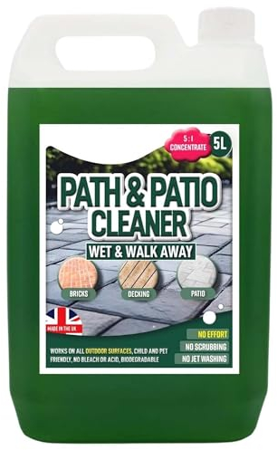 Fluid Green Patio & Path Cleaner 5 Litre Stain Remover Cleaning Solution Ideal for Patios, Paths & Driveways (1 x 5 Litre)