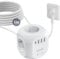 LENCENT 8 in 1 Multipresa Cubo da 5M, Presa Multipla di Corrente con Spina Piatta, 4 Prese Schuko, 3 USB-A e 1 USB-C, Presa Europea Salvaspazio con Interruttore per Cucina Casa Ufficio