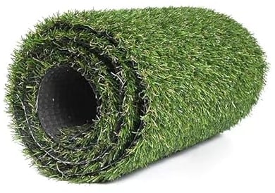 Baroni Home Rouleau de Gazon Synthétique Vert Naturel 10x1 mt épaisseur 30mm, Gazon en PE, Fond Drainant en PP, Haute Densité de Fils/m², Résistant et Sûr pour les Animaux, pour Jardins, Piscines