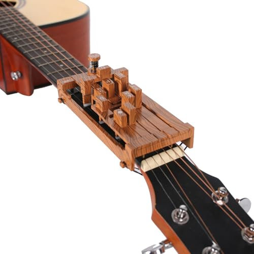 Gitarrenhilfsgerät, Akkordtrainer-Gitarre - Gitarren-Akkord-Trainer und Lerntool,Fingerspitzenschutz für Folk-Gitarre, Anfänger-Lernwerkzeug mit Tabelle für Erwachsene